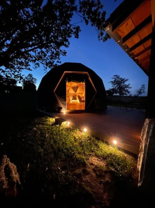 Dome Insolite Cedre Jacuzzi Et Petits Dejeuners Inclus Lagraulet-du-Gers Exteriér fotografie