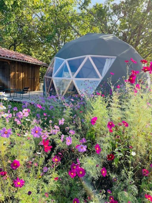 Dome Insolite Cedre Jacuzzi Et Petits Dejeuners Inclus Lagraulet-du-Gers Exteriér fotografie