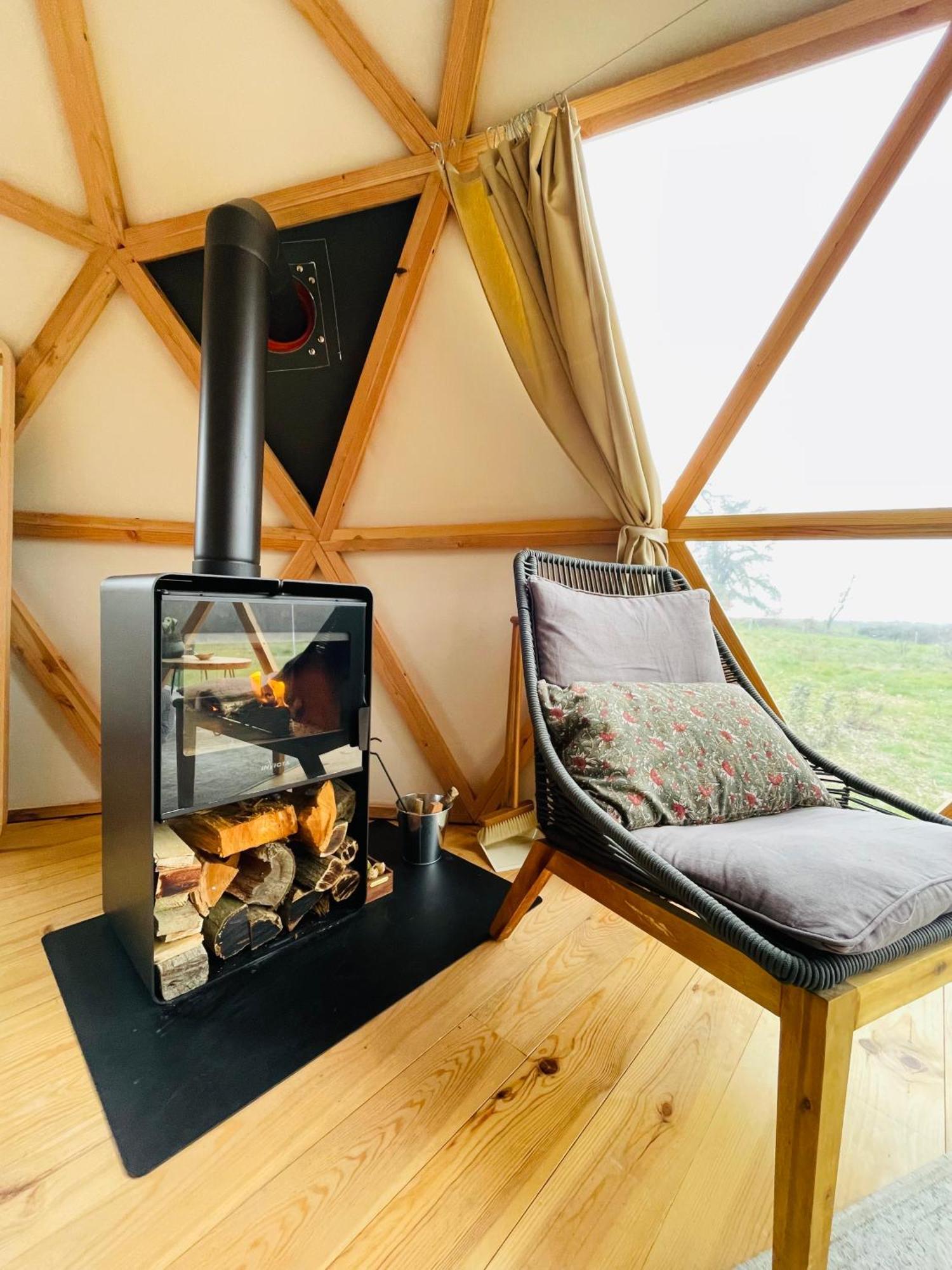 Dome Insolite Cedre Jacuzzi Et Petits Dejeuners Inclus Lagraulet-du-Gers Exteriér fotografie
